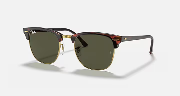 Ray-Ban RB3016 Clubmaster Classic – Tartaruga sobre Dourado
