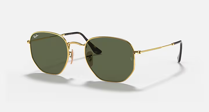 Ray-Ban RB3548N Hexagonal Flat Lenses – Dourado Arista